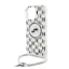 KARL LAGERFELD IML MONOGRAM CROSSBODY K&CH HEADS MAGSAFE szilikon telefonvédő ütésállóság, nyakpánt, ÁTLÁTSZÓ