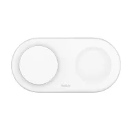 BELKIN asztali töltő 2in1 15W, Qi2, FEHÉR