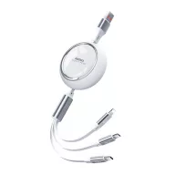   REMAX LINON adatkábel 3in1 USB - Type-C/lightning/microUSB, 100cm, FEHÉR