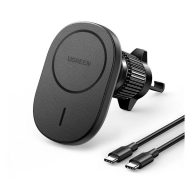   UGREEN CD345 autós tartó szellőzőre, PD gyorstöltő, FEKETE