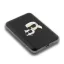 KARL LAGERFELD EMBOSSED K&CH HEADS mágneses vésztöltő Type-C aljzat 5000mAh, mágneses, FEKETE