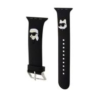   KARL LAGERFELD KARL AND CHOUPETTE HEAD NFT pótszíj egyedi méret, fém csat, FEKETE