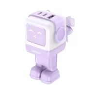   UGREEN NEXODE RG hálózati töltő USB+2 Type-C aljzat 65W, LED kijelző, LILA