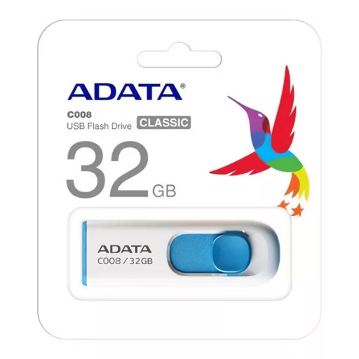 ADATA C008 pendrive/USB Stick USB 2.0 32GB FEHÉR