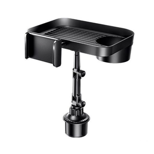 REMAX autós tartó pohártartóba, 4-6.5" méret + pohártartó, FEKETE