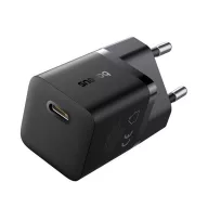   BASEUS GaN5 MINI 1C hálózati töltő Type-C aljzat 25W, GaN5, FEKETE