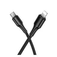   iPhone 14 Plus / 14 Pro Max / 14 Pro HOCO X120 adatkábel Type-C - lightning, 100cm, FEKETE