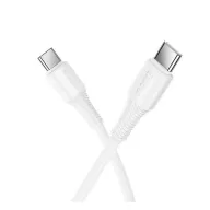 HOCO X120 adatkábel Type-C - Type-C, 100cm, FEHÉR