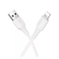   HOCO X120 adatkábel (USB - lightning, 2.4A, gyorstöltő, 100cm) FEHÉR