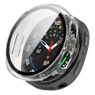   Samsung Watch 8 eSIM 40mm / 8 40mm GIGAPACK Műanyag keret BUMPER, ütésállóság + kijelzővédő üveg, ÁTLÁTSZÓ