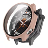   OnePlus Watch 3 46mm GIGAPACK Műanyag keret BUMPER, ütésállóság + kijelzővédő üveg, RÓZSASZÍN