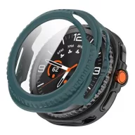   Samsung Watch 8 Classic eSIM 46mm GIGAPACK Műanyag keret BUMPER, ütésállóság + kijelzővédő üveg, SÖTÉTZÖLD