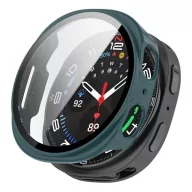   Samsung Watch 8 eSIM 40mm / 8 40mm GIGAPACK Műanyag keret BUMPER, ütésállóság + kijelzővédő üveg, SÖTÉTZÖLD