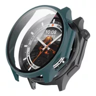   OnePlus Watch 3 46mm GIGAPACK Műanyag keret BUMPER, ütésállóság + kijelzővédő üveg, SÖTÉTZÖLD