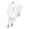 USAMS JC MINI hálózati töltő Type-C aljzat 25W, GaN, FEHÉR