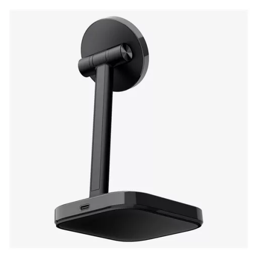 SPIGEN ARCFIELD asztali töltőállvány 2in1 15W, Qi2, FEKETE