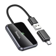   iPhone 17 Pro Max / 17 Pro / Air HOCO HU1 vezeték nélküli adapter USB, iOS kompatibilis, FEKETE