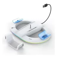   IPEGA függőleges töltőállvány 2xUSB+Type-C aljzat, PlayStation 5 / 5 Slim/ 5 Pro kompatibilis, FEHÉR