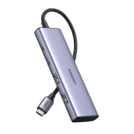 UGREEN CM471 Type-C HUB 7in1 elosztó, 20cm, SÖTÉTSZÜRKE