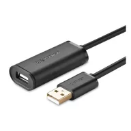   UGREEN US121 adatkábel hosszabbító USB aljzat - USB, 10m, FEKETE