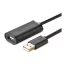 UGREEN US121 adatkábel hosszabbító USB aljzat - USB, 10m, FEKETE