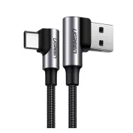 UGREEN US176 adatkábel USB - Type-C, 200cm, SÖTÉTSZÜRKE