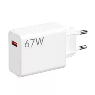   XIAOMI HYPERCHARGE hálózati töltő USB aljzat 67W, gyorstöltő, FEHÉR