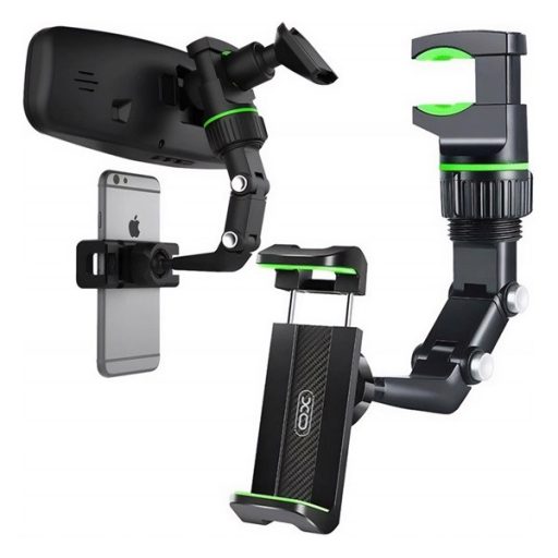 XO C107 autós tartó visszapillantó tükörre, 60-100mm széles, FEKETE