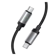 HOCO X117 adatkábel Type-C - Type-C, 100cm, FEKETE