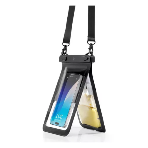 SPIGEN A603 vízhatlan/vízálló tok, AQUA univerzális, 6.8" méret, FEKETE