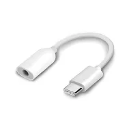   XIAOMI audió adapter kábel 3.5mm jack aljzat - Type-C FEHÉR