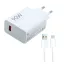 XIAOMI HYPERCHARGE COMBO hálózati töltő USB aljzat 90W, gyorstöltő + Type-C kábel, FEHÉR