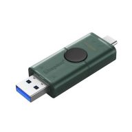   KINGSTON DT DUO pendrive/USB Stick USB 3.2 + Type-C, Gen 1, 128GB FEKETE/SÖTÉTZÖLD