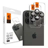   iPhone 17 Pro Max / 17 Pro SPIGEN OPTIK PRO kameravédő üveg 2db 9H, csak lencse, ÁTLÁTSZÓ
