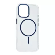   Szilikon telefonvédő (műanyag hátlap, kameravédő, MagSafe, légpárnás sarok) SÖTÉTKÉK