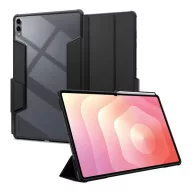   Samsung Tab S11 Ultra 5G SPIGEN AIR SKIN PRO tok álló, ECO bőr hatású aktív FLIP, ceruza tartó, FEKETE