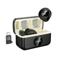   HOCO L22 bluetooth mikrofon 2db Type-C/Lightning, zajszűrő, FEKETE