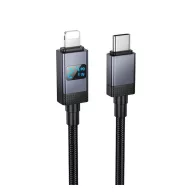   iPhone 14 Plus / 14 Pro Max / 14 Pro HOCO X118 adatkábel Type-C - lightning, 100cm, FEKETE