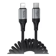   iPhone 14 Plus / 14 Pro Max / 14 Pro HOCO X121 adatkábel Type-C - lightning, 150cm, FEKETE