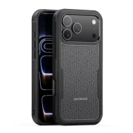   iPhone 17 Pro Max DUX DUCIS SHLD defender szilikon telefonvédő erős ütésállóság, geometrikus minta, FEKETE