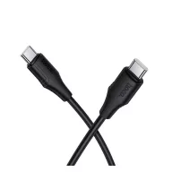 HOCO X124 adatkábel Type-C - Type-C, 100cm, FEKETE