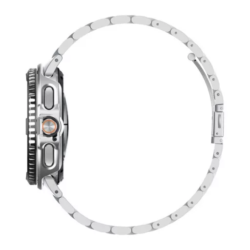 SPIGEN BEZEL TUNE PRO PILOT műanyag óra keret rozsdamentes acél lünetta, ütésállóság, EZÜST