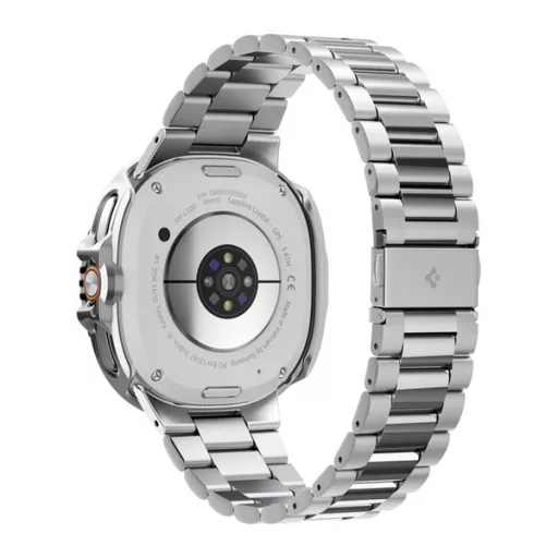 SPIGEN BEZEL TUNE PRO PILOT műanyag óra keret rozsdamentes acél lünetta, ütésállóság, EZÜST