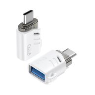 XO adapter USB aljzat - Type-C, OTG, FEHÉR