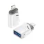 iPhone 14 Plus / 14 Pro Max / 14 Pro XO adapter USB aljzat - lightning, OTG, FEHÉR