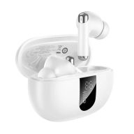   HOCO EQ26 bluetooth fülhallgató SZTEREO v5.4, LED kijelző + töltőtok, FEHÉR