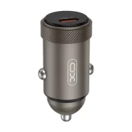   XO CC70 autós töltő Type-C aljzat 30W, PD gyorstöltő, FEKETE