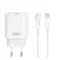 XO CE25 hálózati töltő Type-C aljzat 25W, PD gyorstöltő + lightning kábel, FEHÉR