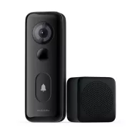  XIAOMI SMART DOORBELL 3S kamera 5200mAh belső akku, hangadás/rögzítés, FEKETE