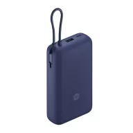   XIAOMI vésztöltő USB+Type-C aljzat 20000mAh, gyorstöltő + fix Type-C kábel, SÖTÉTKÉK